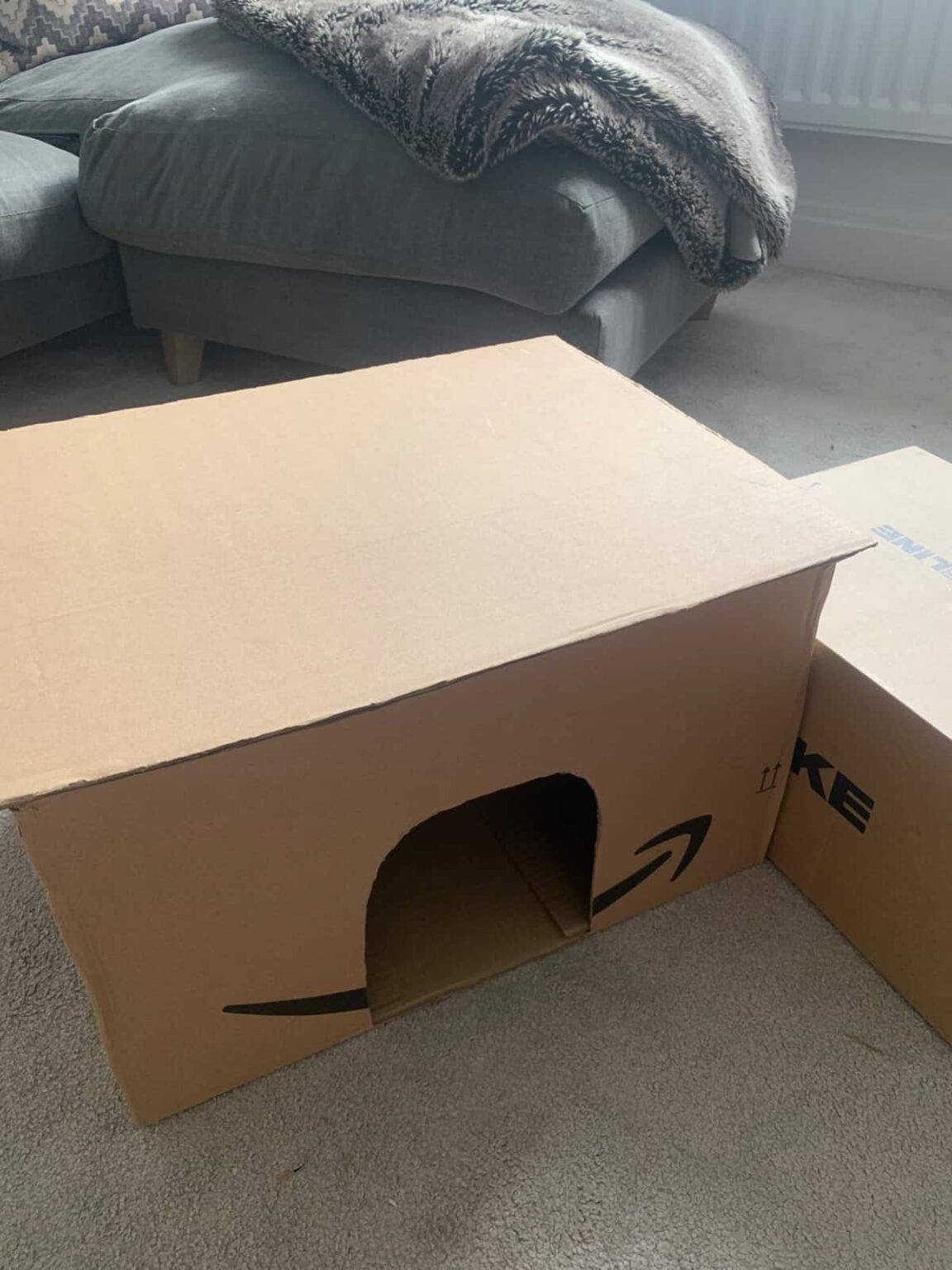 Easy DIY Cardboard Cat House Tutorial Totally Purrfect 36-diy-cat-tree-out-of-cardboard-boxes-background